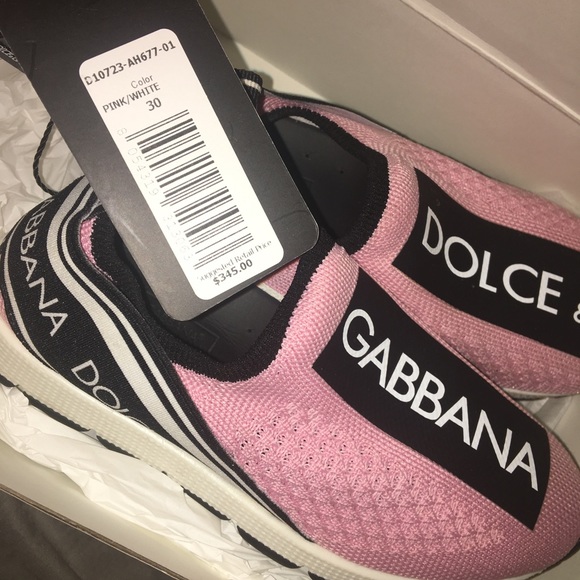 pink and black dolce and gabbana shoes